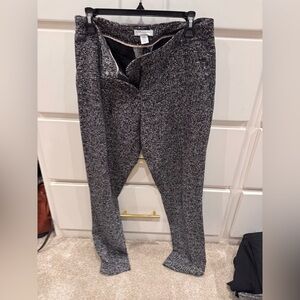 Katherine Barclay Women's Black and Gray Textured Pants